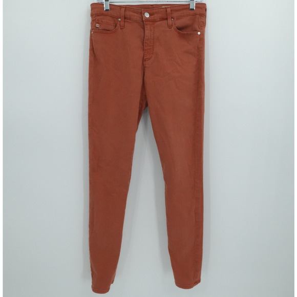 Adriano Goldschmied Jeans Womens 28R Rust Denim Farrah Skinny Ankle City‎ - Picture 1 of 14